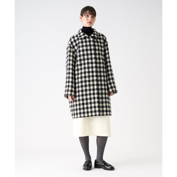 ロービングチェックコート[品番：LAVW0018848]｜LANVIN COLLECTION