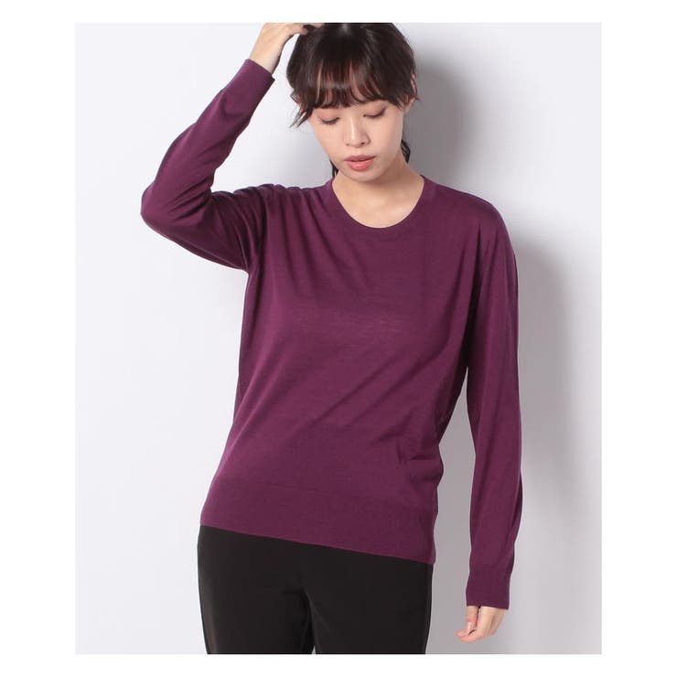 本日限定価格【Gemma】レリアン クルーネック長袖ニット ピンク(13+) Gemma】ジェンマ 長袖ニット ピンク(13+) クルーネックニット