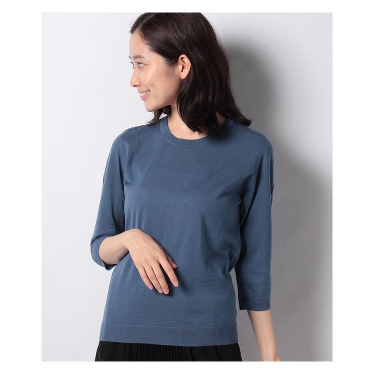 サックス | ハイゲージニットプルオーバー | Leilian