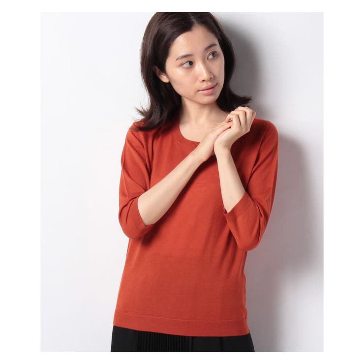 オレンジ系 | ハイゲージニットプルオーバー | Leilian