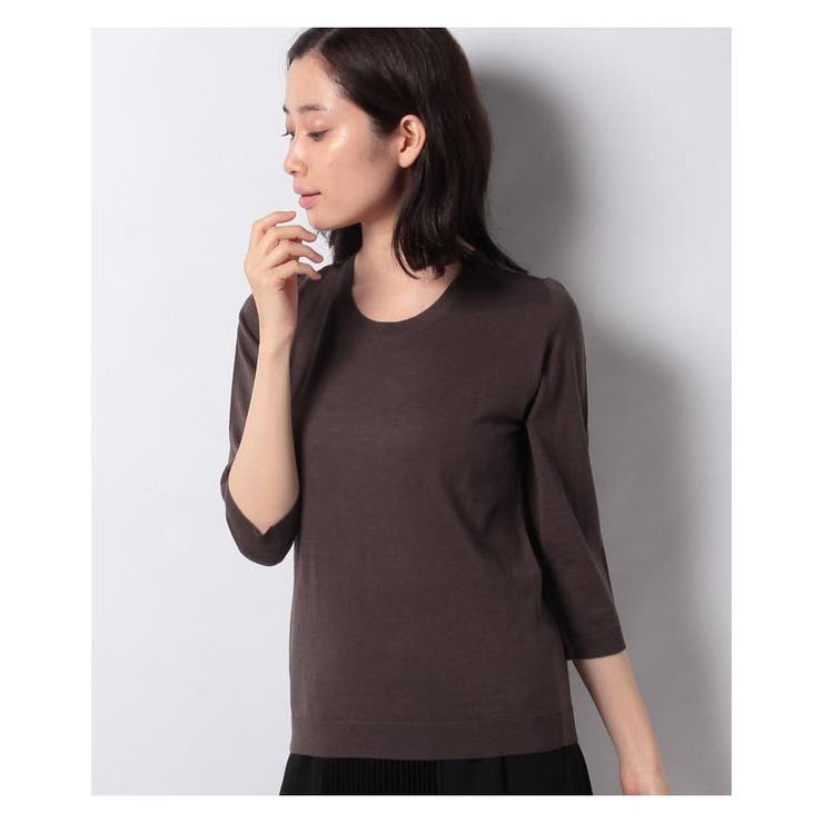 ブラウン系 | ハイゲージニットプルオーバー | Leilian
