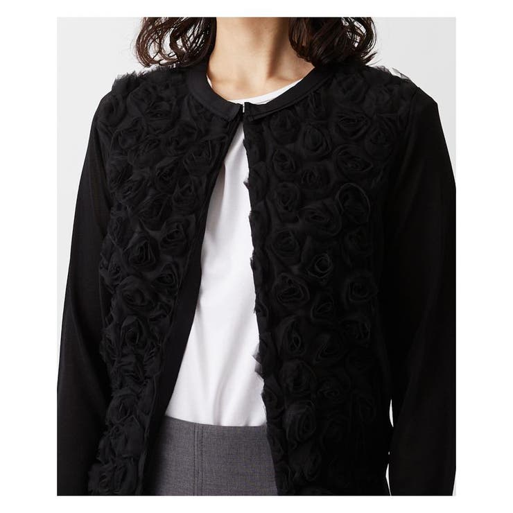 LANVIN COLLECTION 花柄カーディガン フラワーモチーフカーディガン[品番：LAVW0010440]｜LANVIN