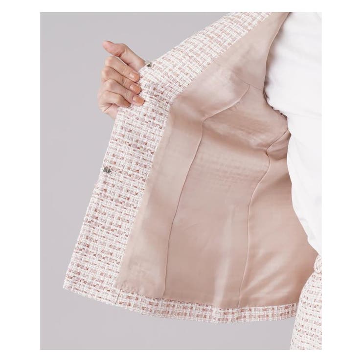 レリアンスーツ15+ レリアン ノーカラースーツ スカートスーツ上下