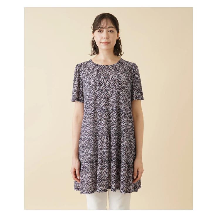 ティアード切替チュニックブラウス | Leilian PLUS HOUSE | 詳細画像5 