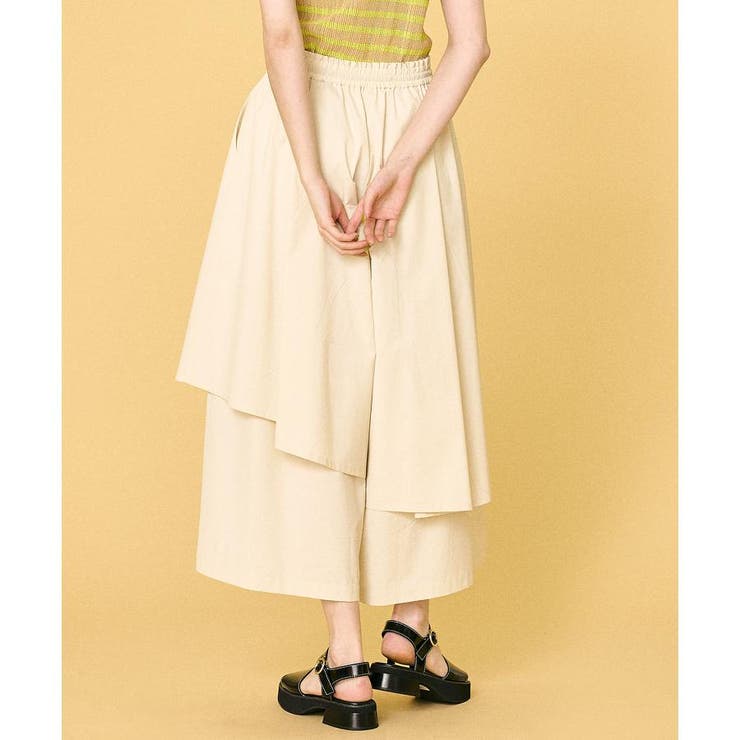 ウォッシャブルコットンキュロットパンツ[品番：LAVW0004241