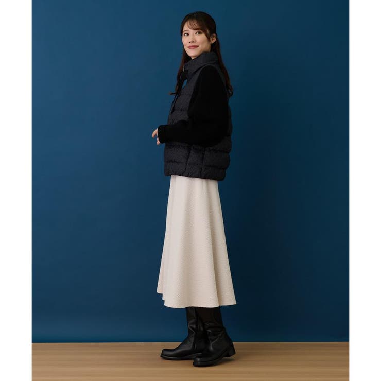 スタンドカラーダウンコート【Leilian WHITE LABEL】 -｜Leilian