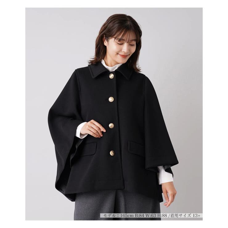 マント風ジャケット[品番：LAVW0005332]｜Leilian PLUS HOUSE