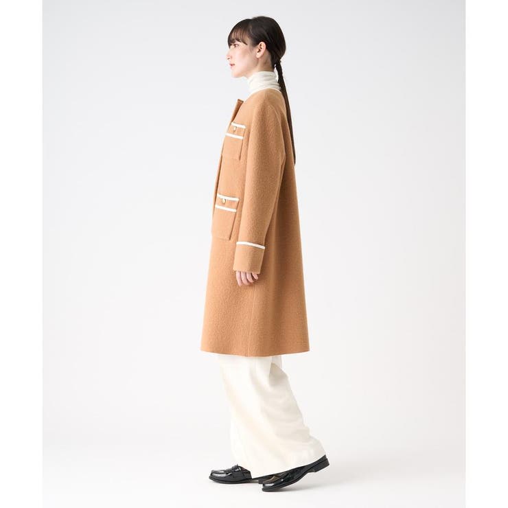 yori もふボアコート キャメル 38