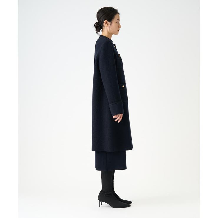 圧縮ウールパイピングコート[品番：LAVW0018205]｜LANVIN COLLECTION