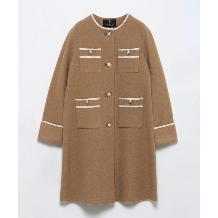 圧縮ウールパイピングコート[品番：LAVW0018205]｜LANVIN COLLECTION