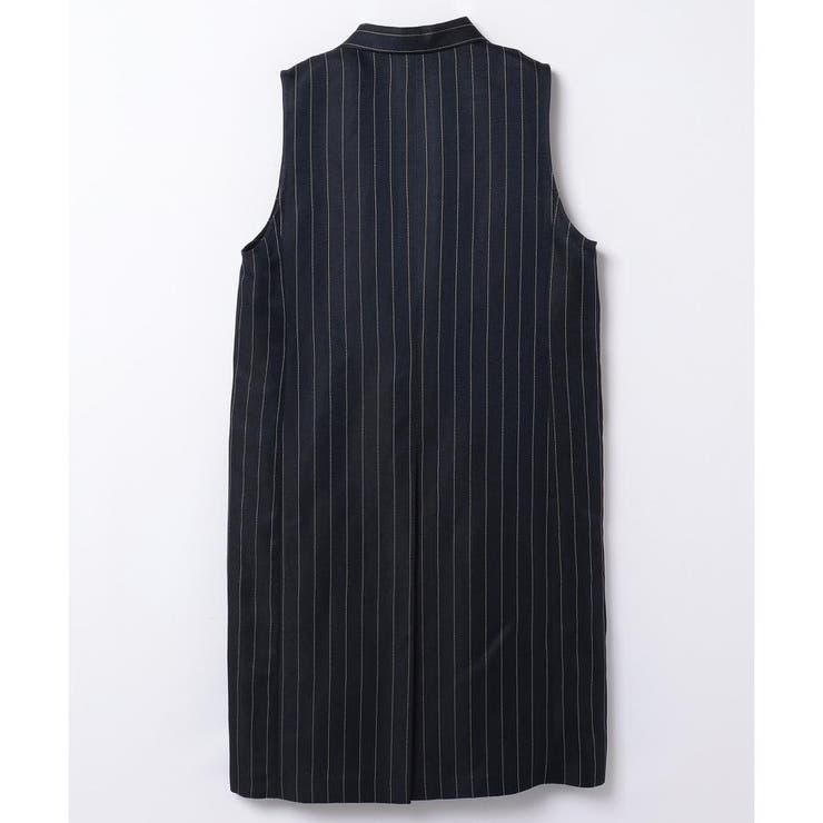ピンストライプロングベスト[品番：LAVW0015002]｜LANVIN COLLECTION