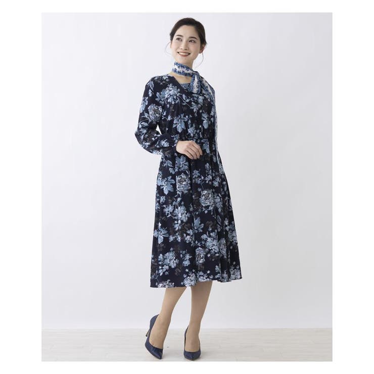 洗えるフラワープリントワンピ-ス | Leilian | 詳細画像10