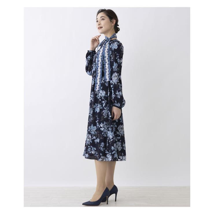 洗えるフラワープリントワンピ-ス | Leilian | 詳細画像11