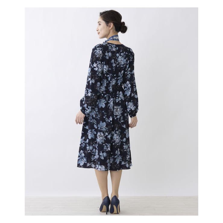 洗えるフラワープリントワンピ-ス | Leilian | 詳細画像12