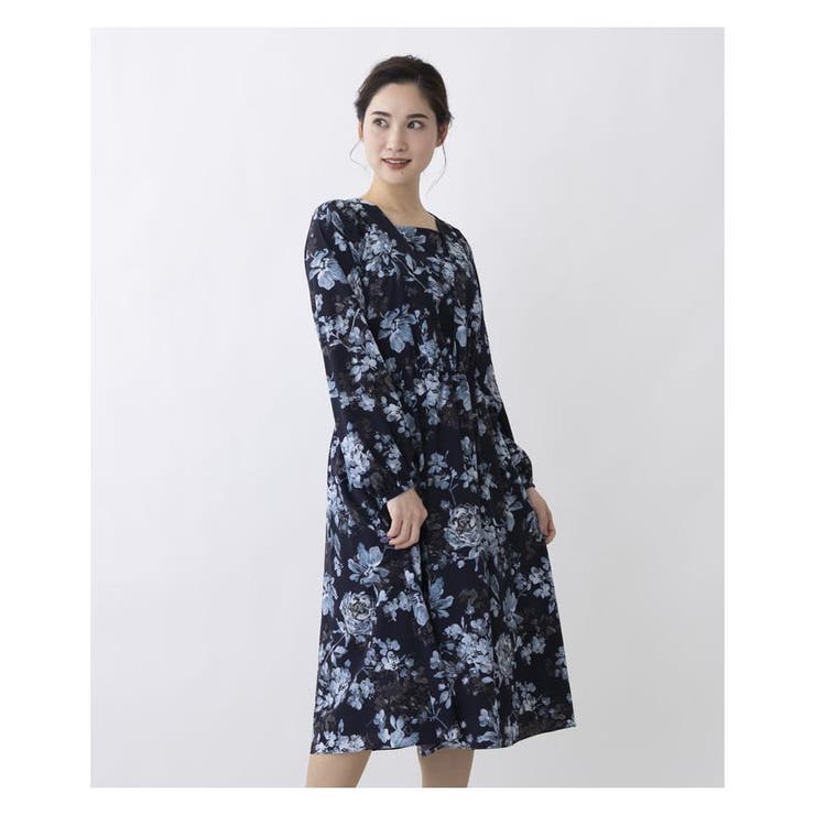 洗えるフラワープリントワンピ-ス | Leilian | 詳細画像13