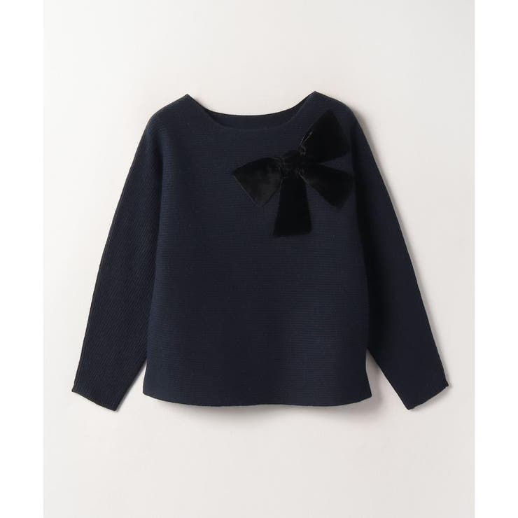 リボンモチーフニットプルオーバー[品番：LAVW0012984]｜LANVIN 