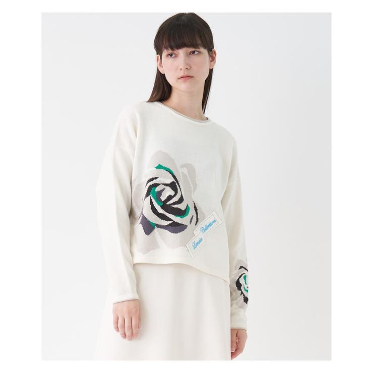 インターシャローズニット[品番：LAVW0013630]｜LANVIN COLLECTION