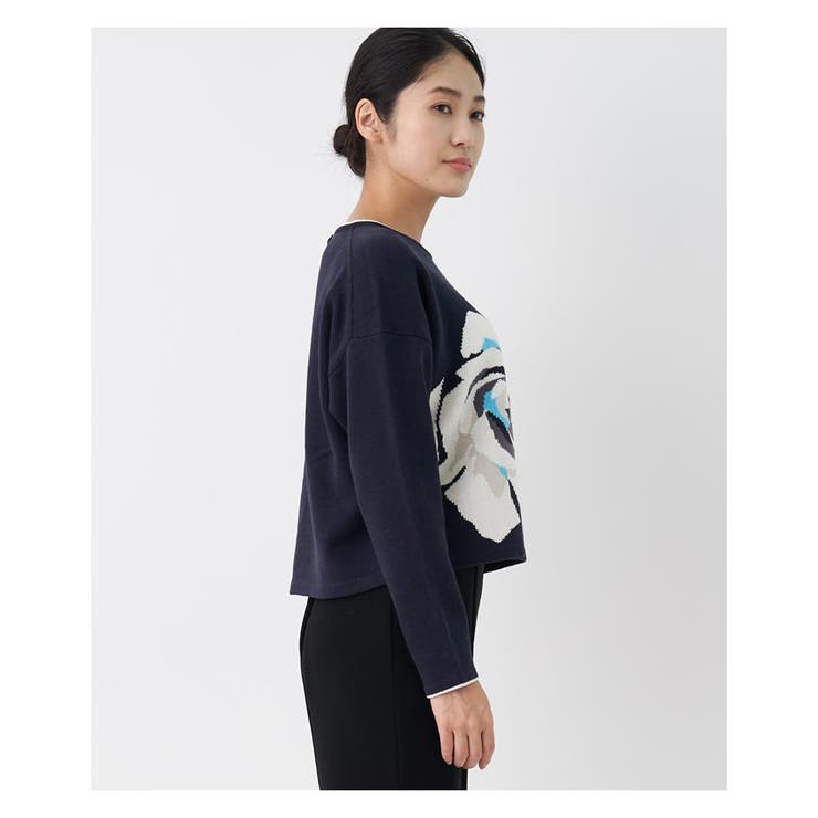 インターシャローズニット[品番：LAVW0013630]｜LANVIN COLLECTION