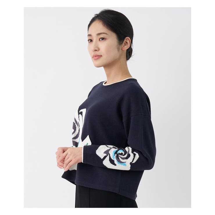 インターシャローズニット[品番：LAVW0013630]｜LANVIN COLLECTION