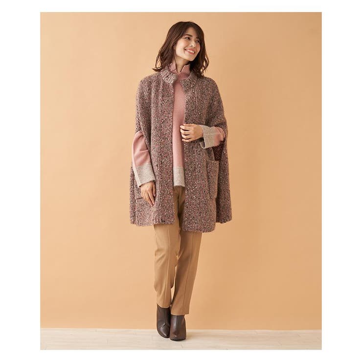 ネップ入りニットマント | Leilian PLUS HOUSE | 詳細画像9