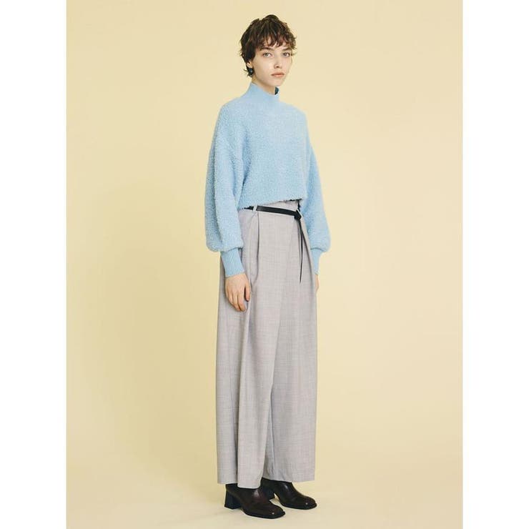 クロップドボアニット[品番：LAVW0006320]｜LANVIN en  Bleu（ランバンオンブルー）のレディースファッション通販｜SHOPLIST（ショップリスト）