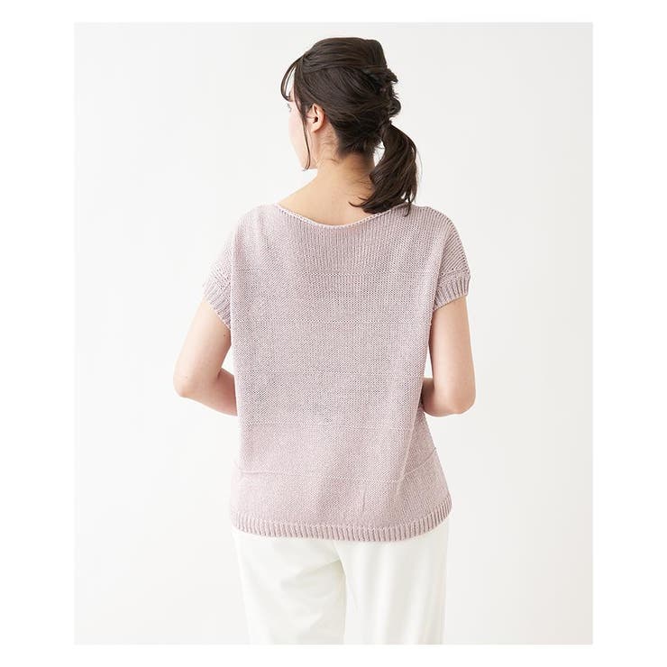 ラメニットプルオーバー | Leilian PLUS HOUSE | 詳細画像7