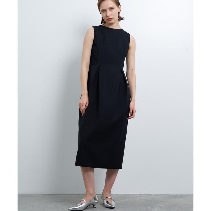 メランジツイードタックワンピース[品番：LAVW0016990]｜LANVIN en  