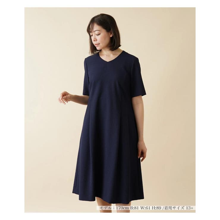 Vネックワンピ-ス | Leilian PLUS HOUSE | 詳細画像1