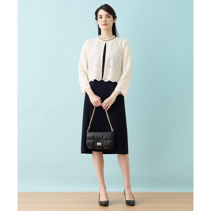 レースドッキングワンピース[品番：LAVW0013443]｜Leilian PLUS HOUSE 