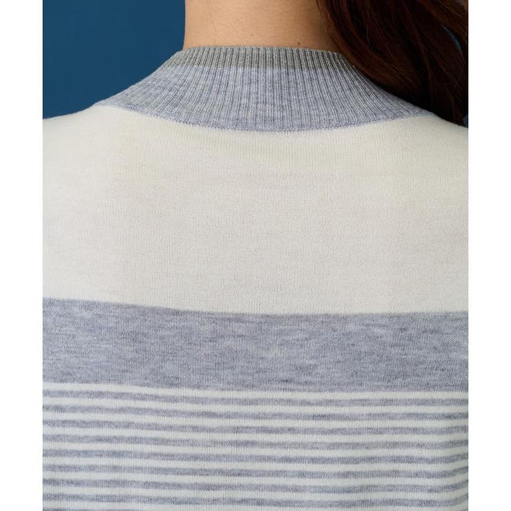ボーダーハイネックニット【Leilian WHITE LABEL】 -｜Leilian（レリアン）｜Leilian Co.,LTD Official  Online Store