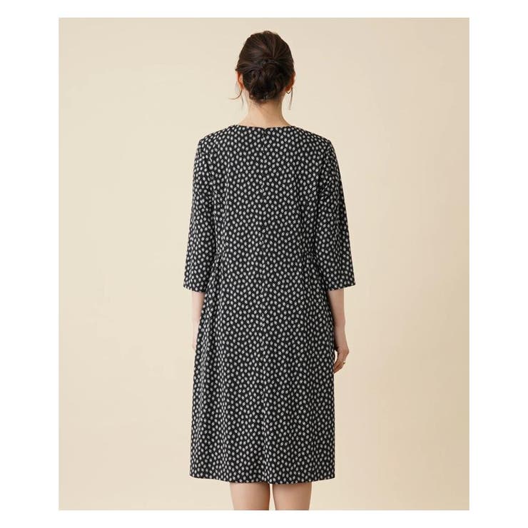 小紋柄フレアワンピース | Leilian PLUS HOUSE | 詳細画像7