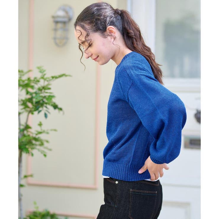 洗える シャリ感のあるカラーニット | CARA O CRUZ | 詳細画像6 