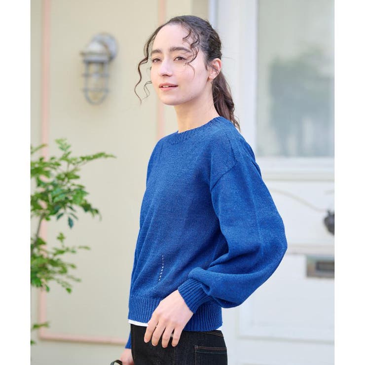 洗える シャリ感のあるカラーニット | CARA O CRUZ | 詳細画像7 