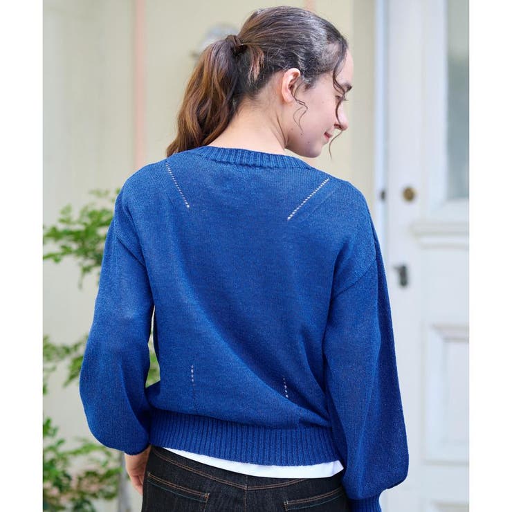 洗える シャリ感のあるカラーニット | CARA O CRUZ | 詳細画像9 