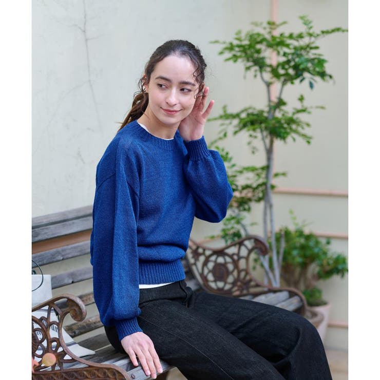 洗える シャリ感のあるカラーニット | CARA O CRUZ | 詳細画像10 