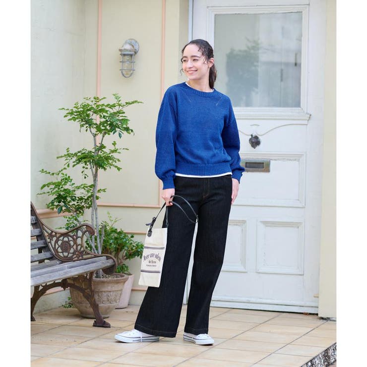 洗える シャリ感のあるカラーニット | CARA O CRUZ | 詳細画像14 