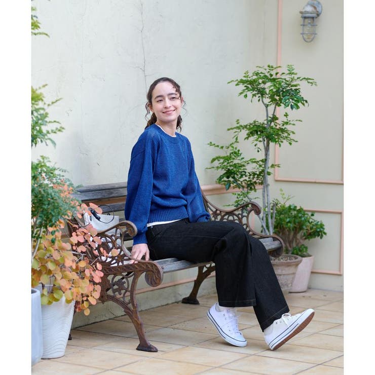 洗える シャリ感のあるカラーニット | CARA O CRUZ | 詳細画像17 