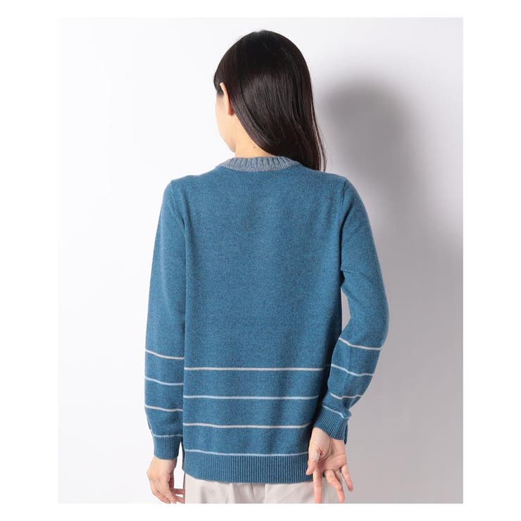 カシミヤボーダーニット | Leilian | 詳細画像3