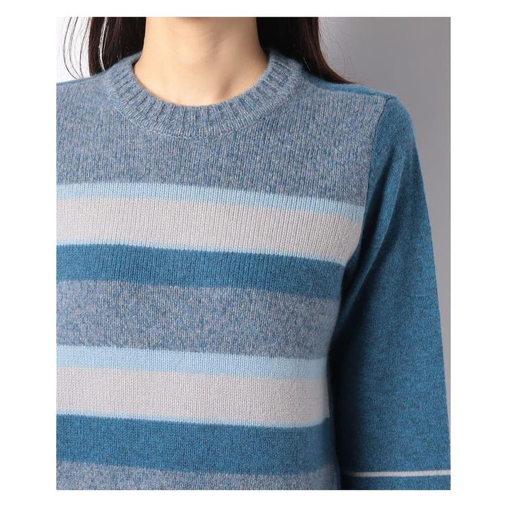 カシミヤボーダーニット | Leilian | 詳細画像4