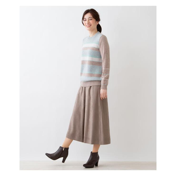 カシミヤボーダーニット | Leilian | 詳細画像8