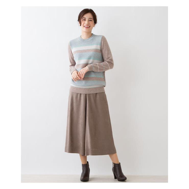 カシミヤボーダーニット | Leilian | 詳細画像9