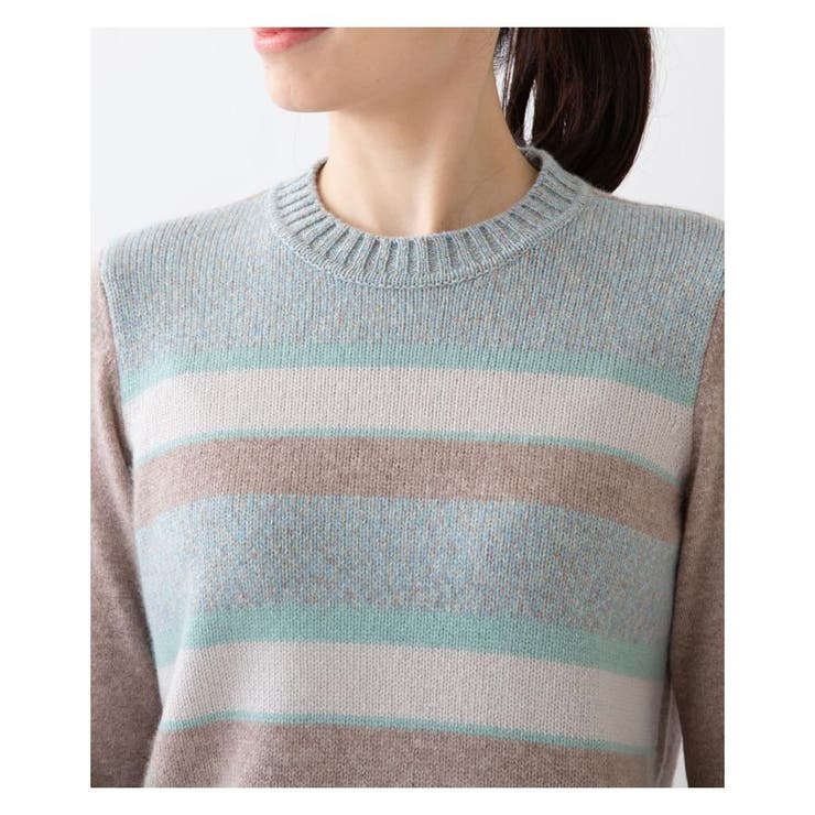 カシミヤボーダーニット | Leilian | 詳細画像14