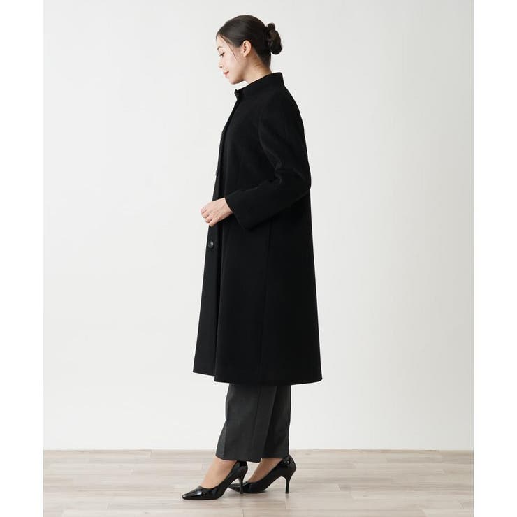 カシミヤハイネックコート[品番：LAVW0018758]｜Leilian PLUS HOUSE