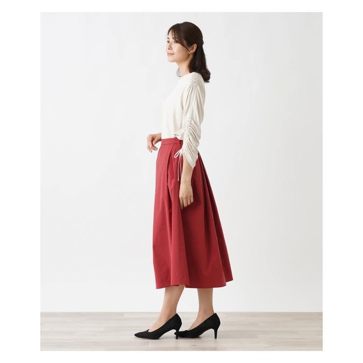 シャーリングスリーブカットソー[品番：LAVW0017058]｜Leilian