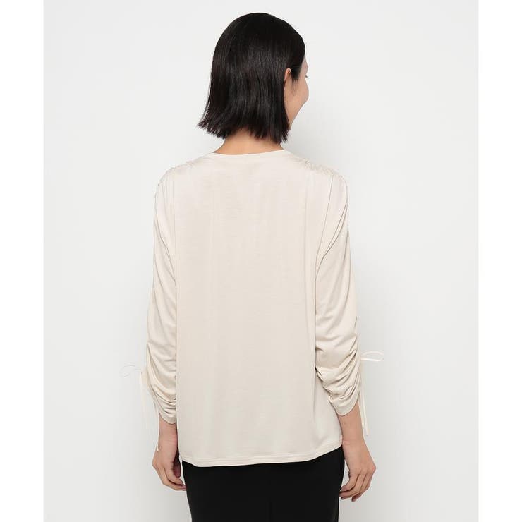 シャーリングスリーブカットソー[品番：LAVW0017058]｜Leilian