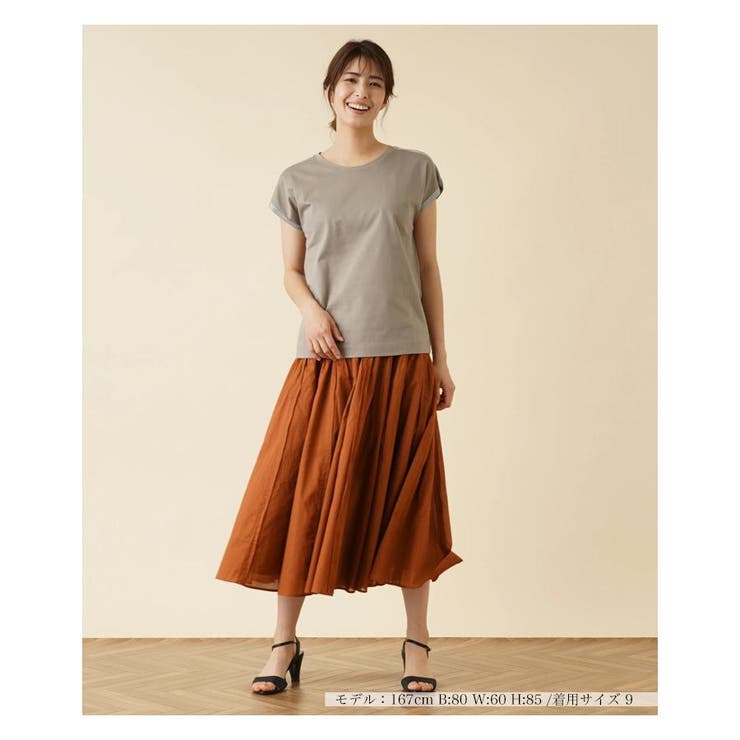 ラメフレンチスリーブカットソー[品番：LAVW0009232]｜Leilian（レリアン）｜レディース｜Shoplist