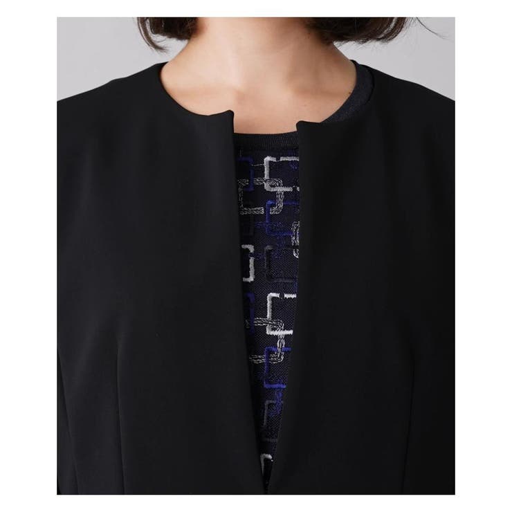 洗えるノーカラージャケット | Leilian PLUS HOUSE | 詳細画像7