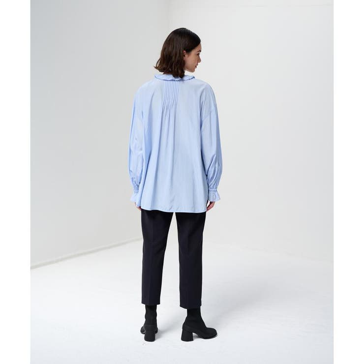トリアセローンプリーツフリルブラウス[品番：LAVW0013309]｜LANVIN en 