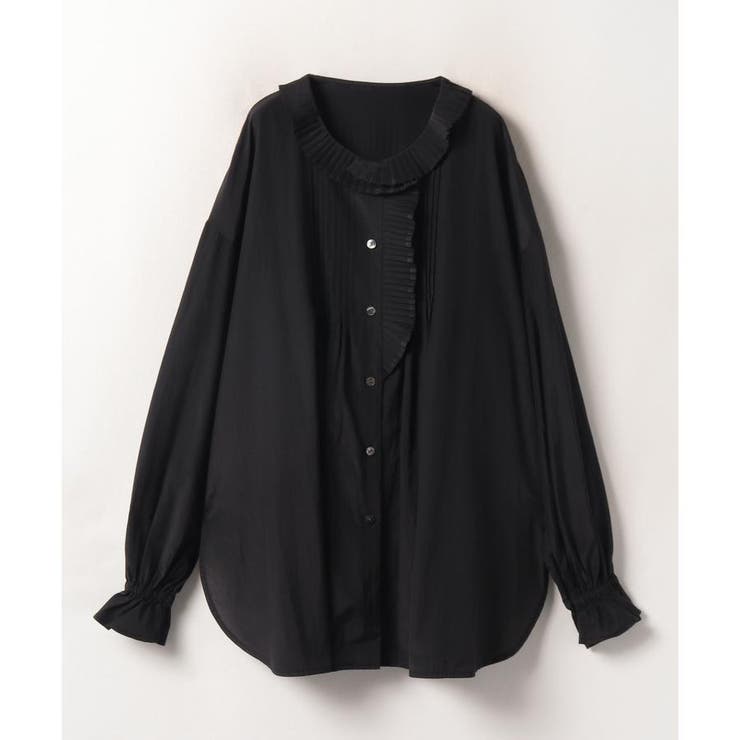 トリアセローンプリーツフリルブラウス[品番：LAVW0013309]｜LANVIN en 