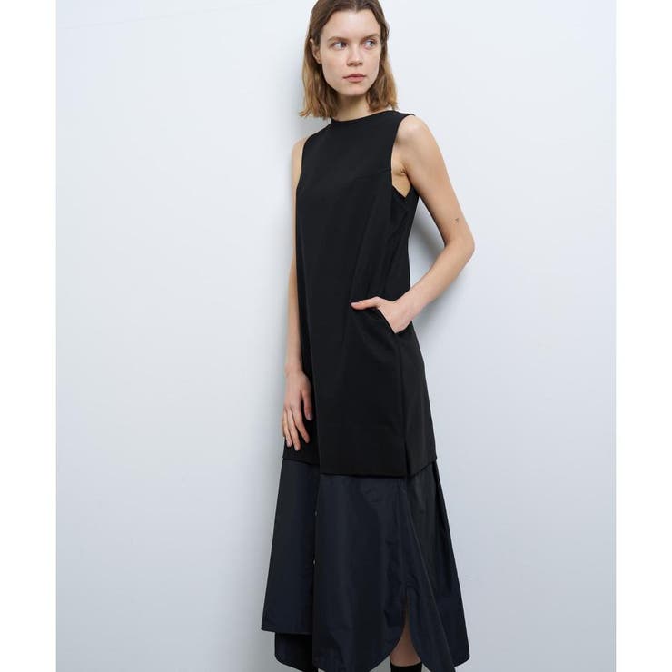LANVIN en Bleuランバン オンブルーストレッチポンチコンビワンピース ストレッチポンチコンビワンピース[品番：LAVW0020402]｜LANVIN